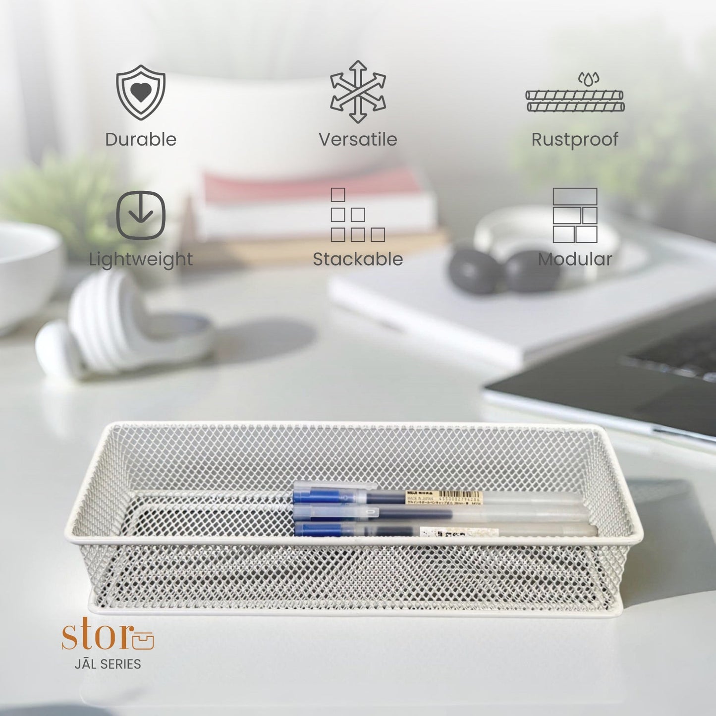 Stackable Mesh Storage Organiser