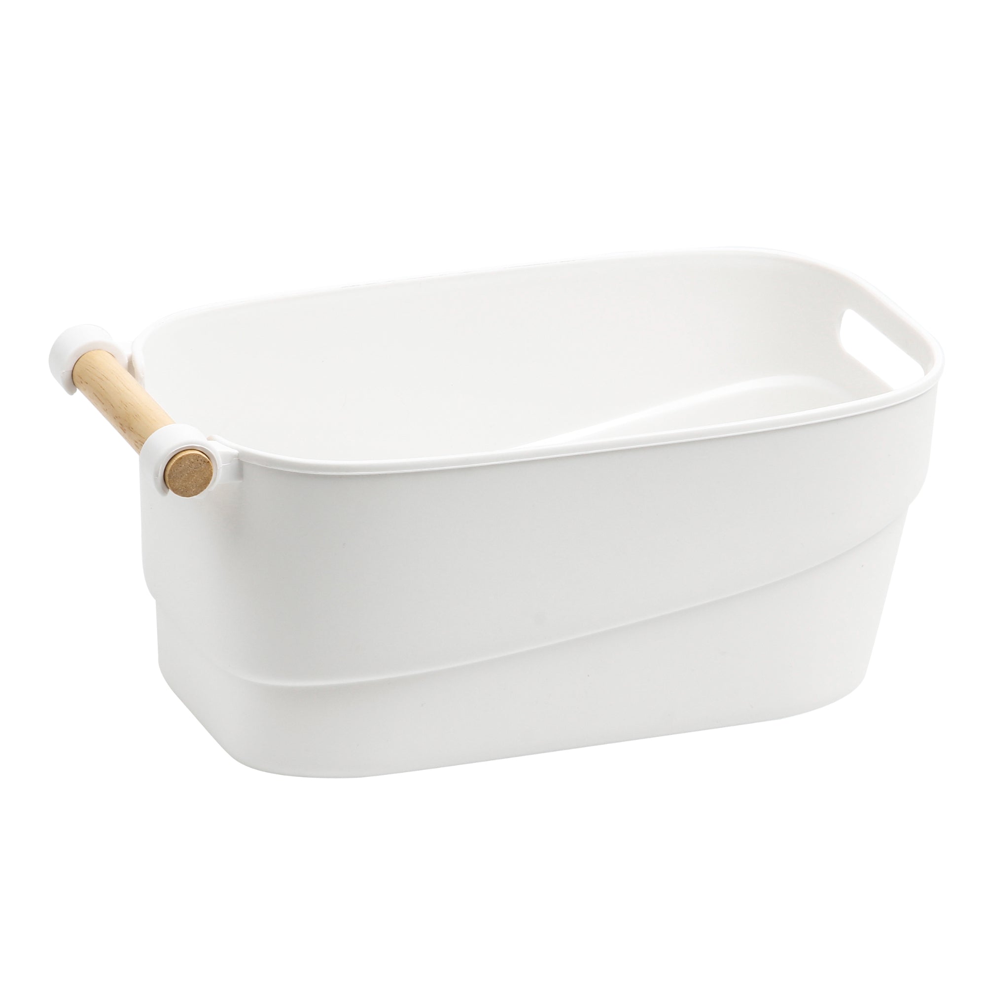 Storage Bin with Wooden Handle- 3.5L
