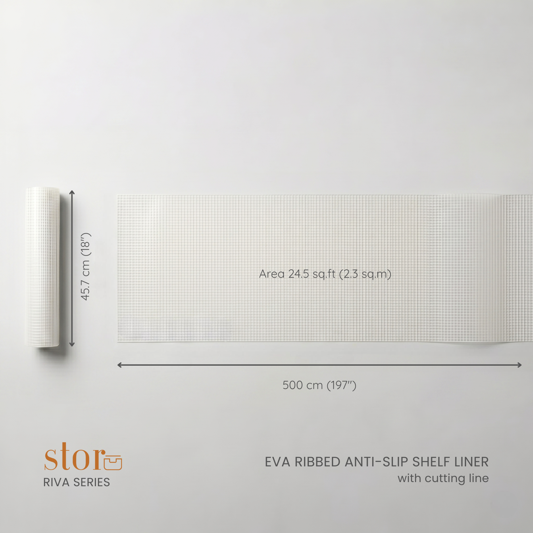 Ribbed Anti-Slip Shelf Liner