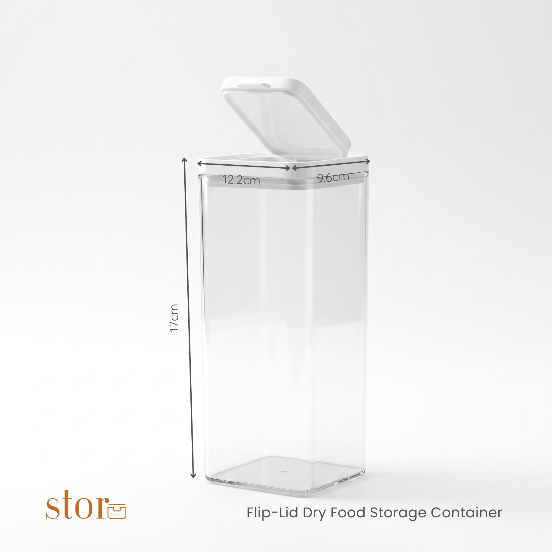 Flip-Lid Dry Food Storage Container- 2L