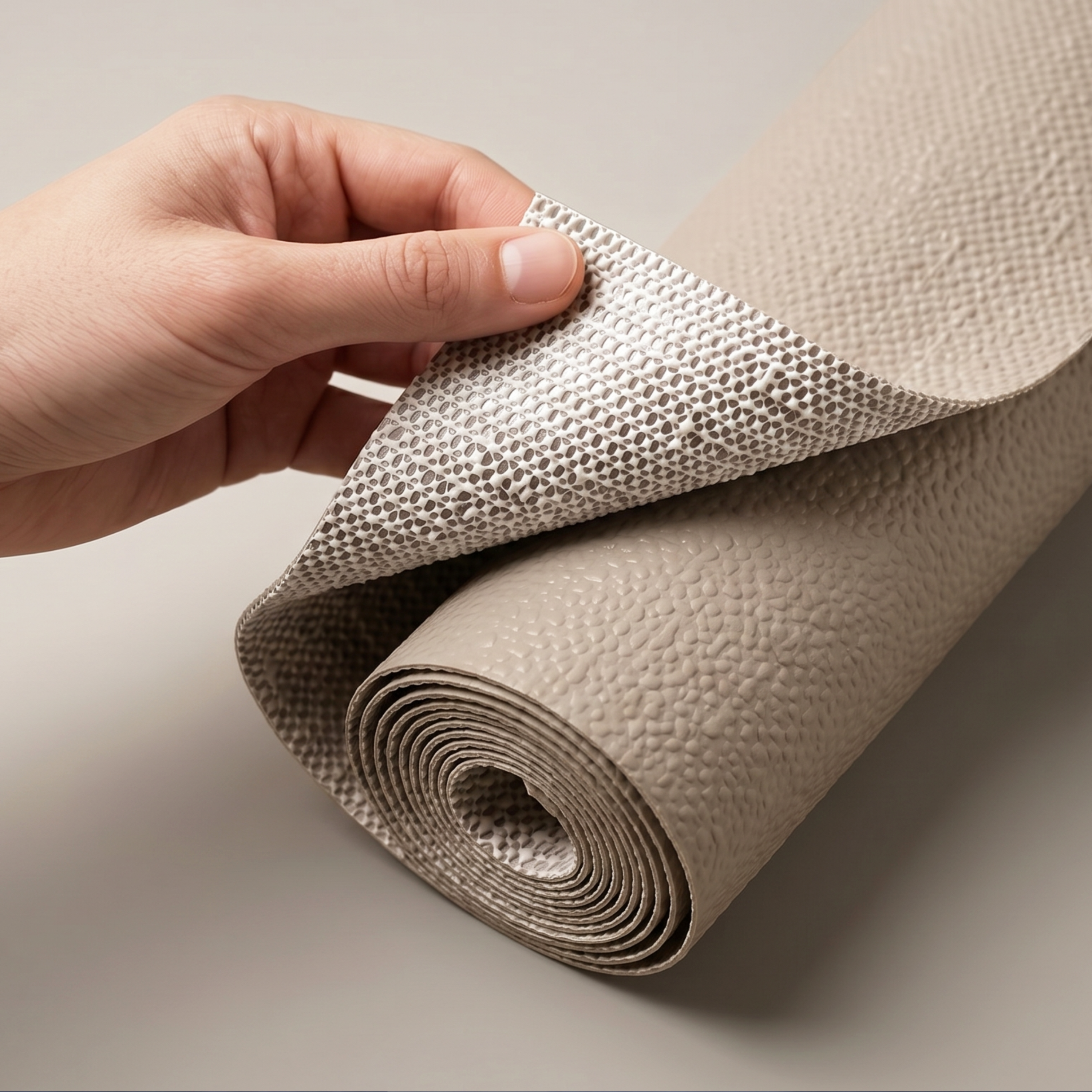 PVC Anti-Slip Shelf Liner- Taupe