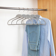 Premium Rubberized Hangers- Ash Gray