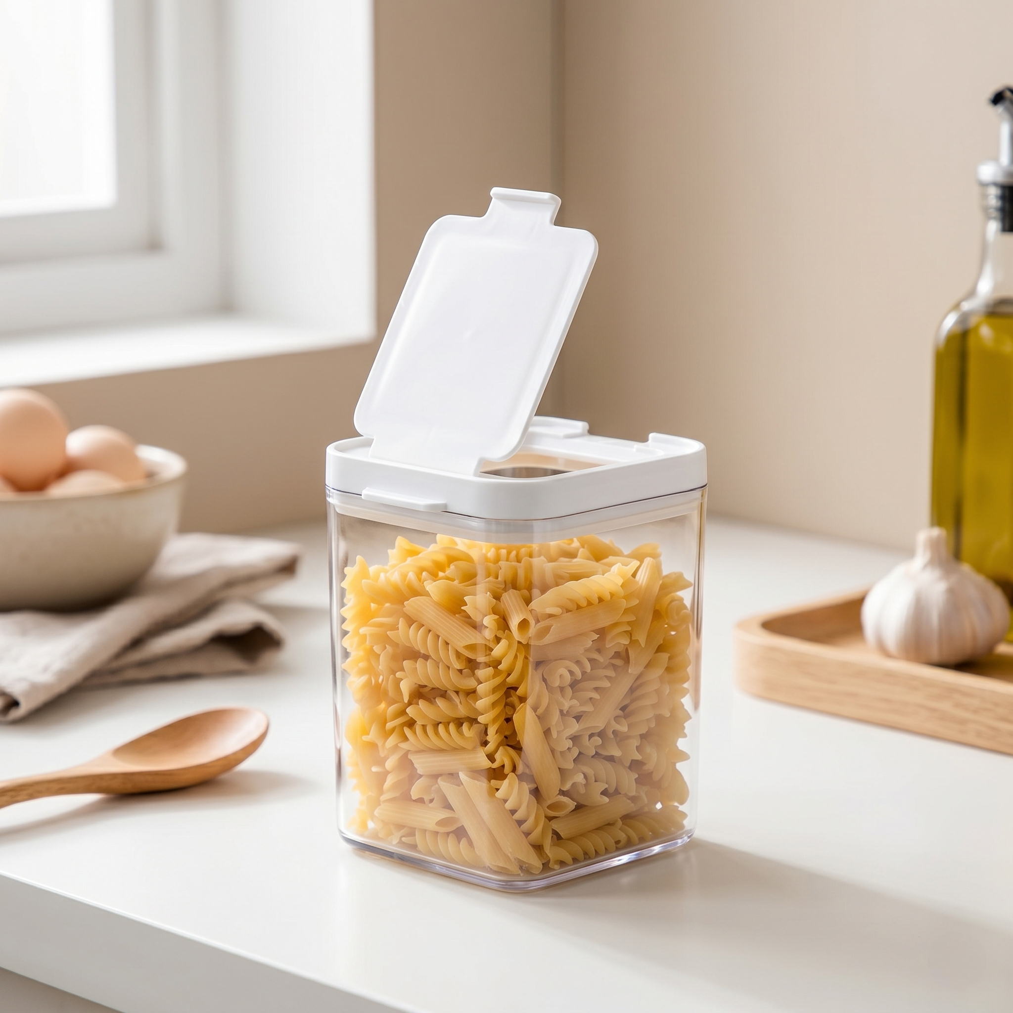 Flip-Lid Dry Food Storage Container- 1.4L