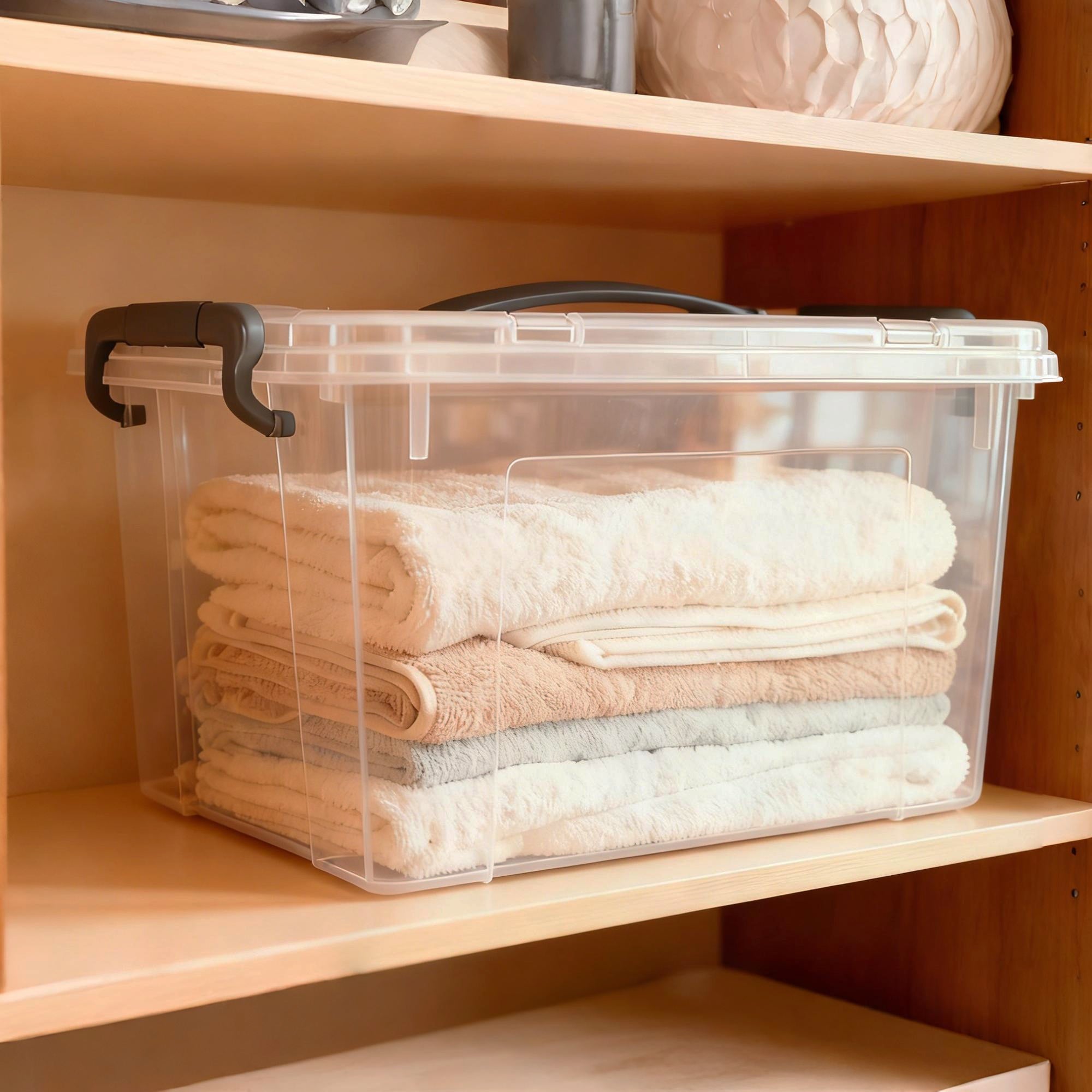 Stackable Storage Box with Lid- 5.6L
