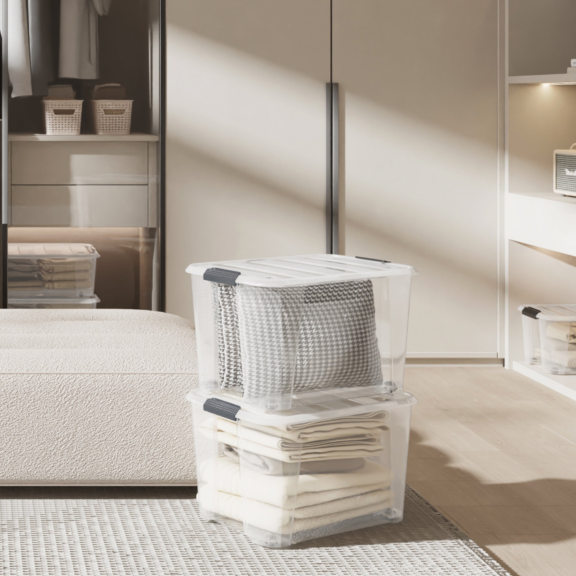 Stackable Storage Box with Lid- 15L