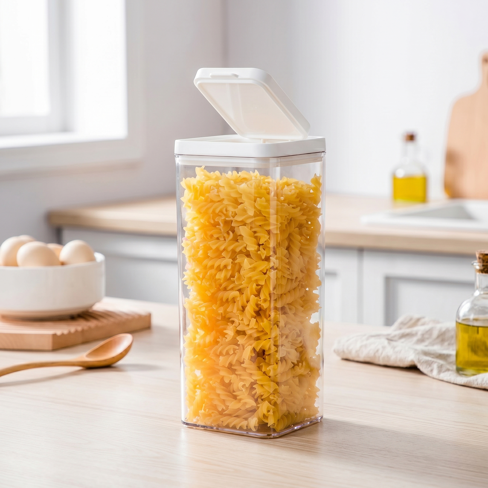 Flip-Lid Dry Food Storage Container- 2L