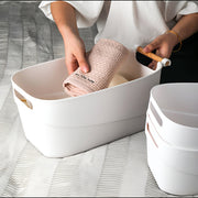 Storage Bin with Wooden Handle- 8L