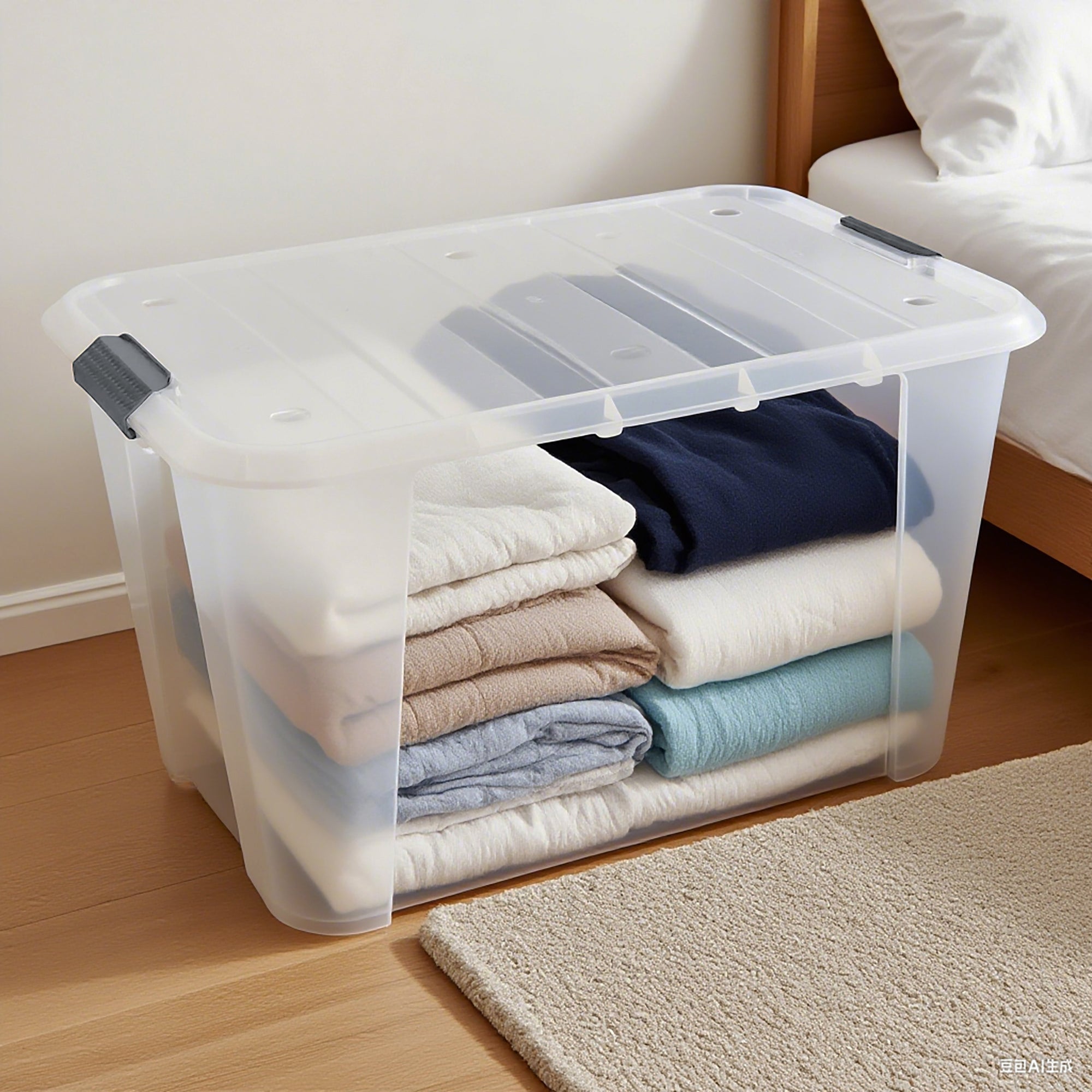 Stackable Storage Box with Lid- 70L