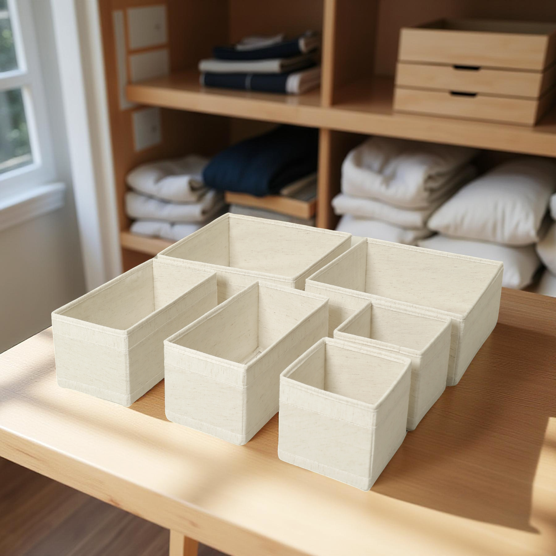 Foldable Storage Organisers- Set of 6