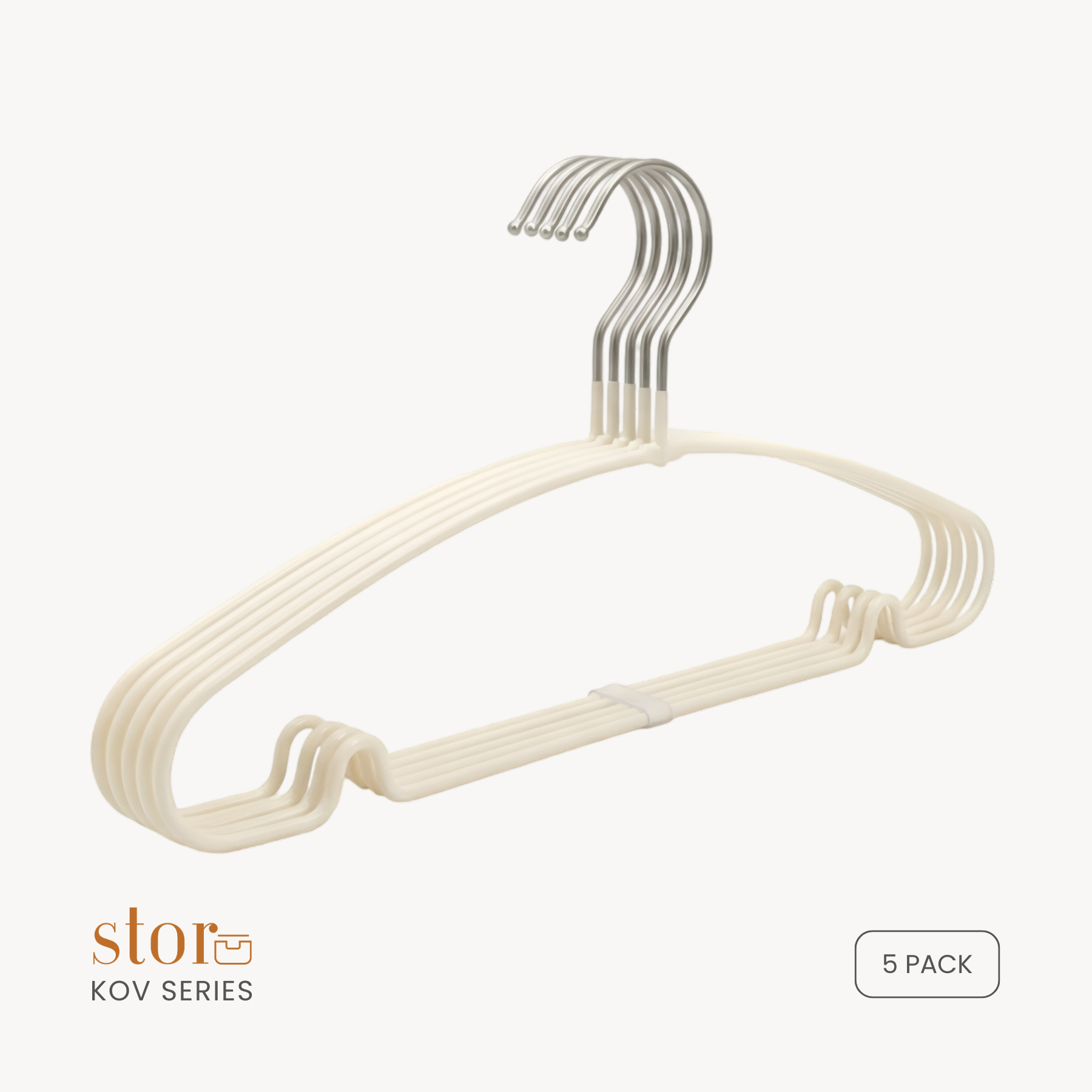 Metal Shirt/ Trouser Hanger- Ecru White