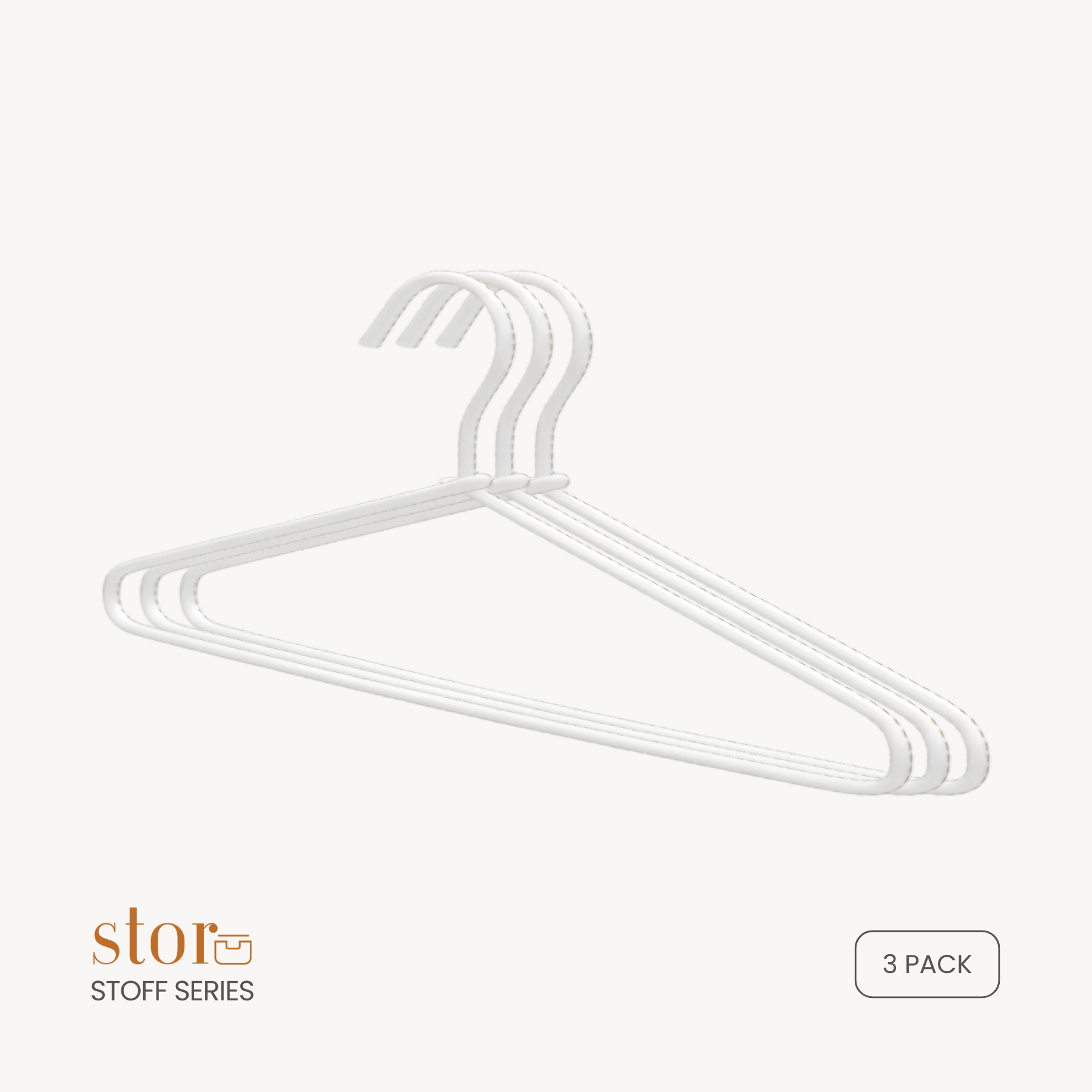 Premium PU leather hanger set