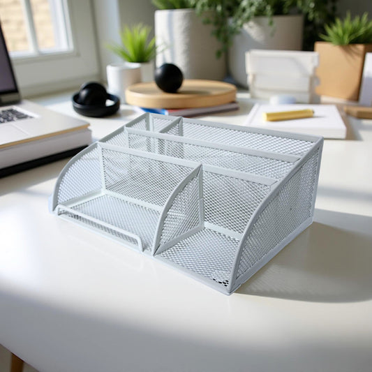 Mesh Stationery Desk Organiser