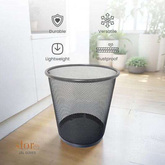 Round Mesh Trash Can
