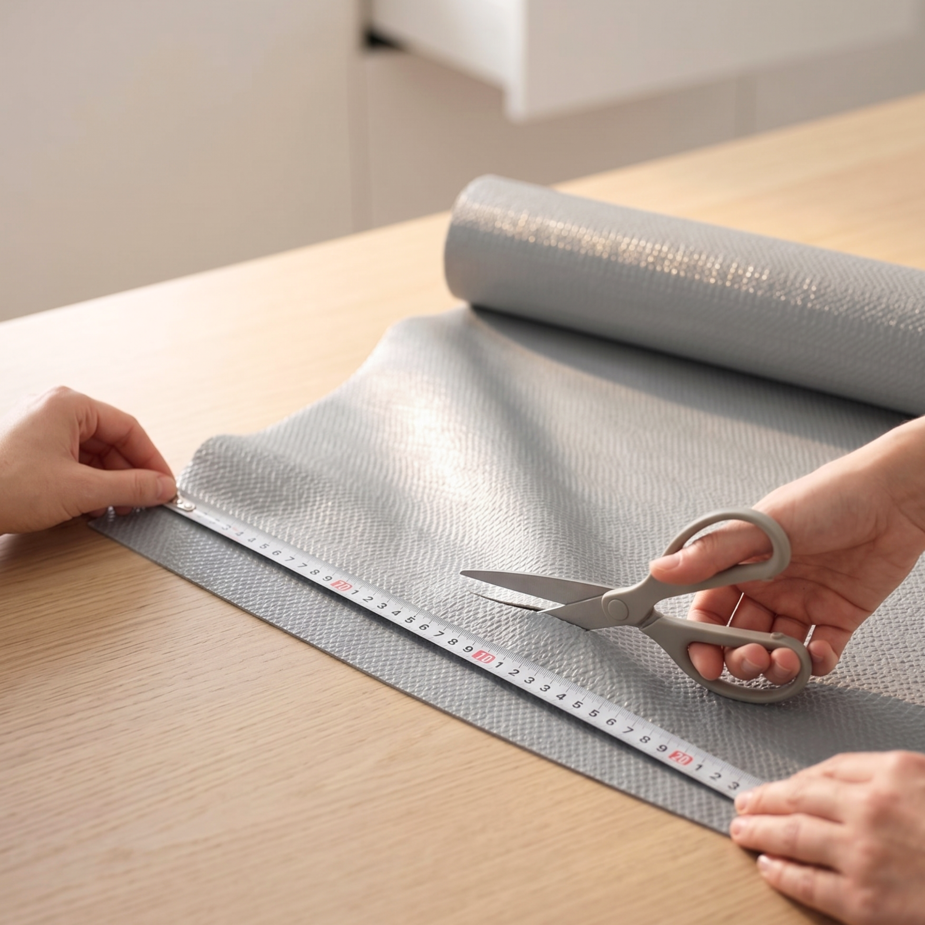 PVC Anti-Slip Shelf Liner- Gray