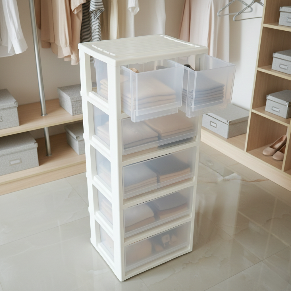 Modular 6-Drawer Set Storage Unit