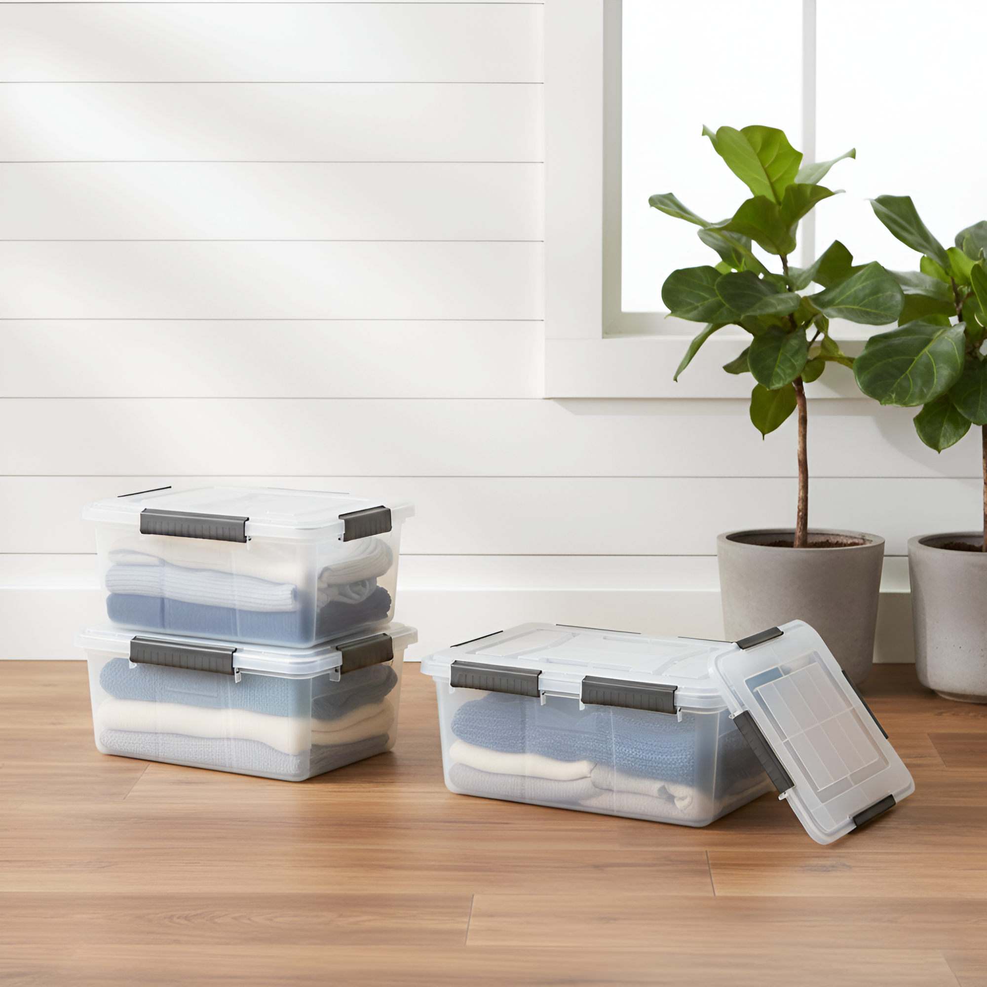 Stackable Storage Box with Lid- 32L