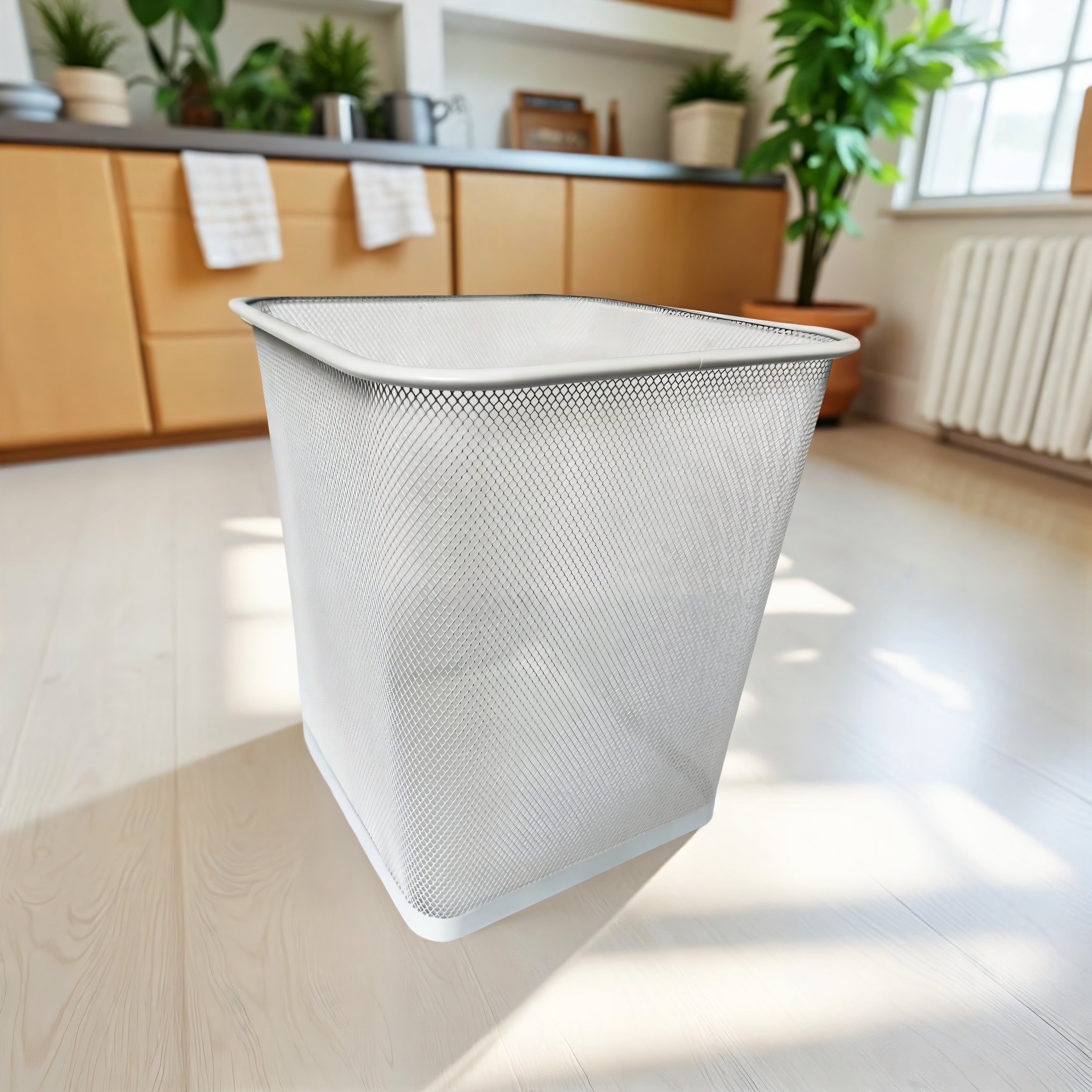 Square Mesh Trash Can