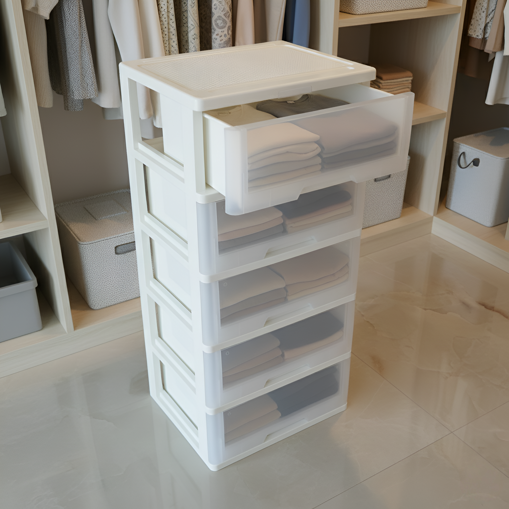 Modular 5-Drawer Set Storage Unit