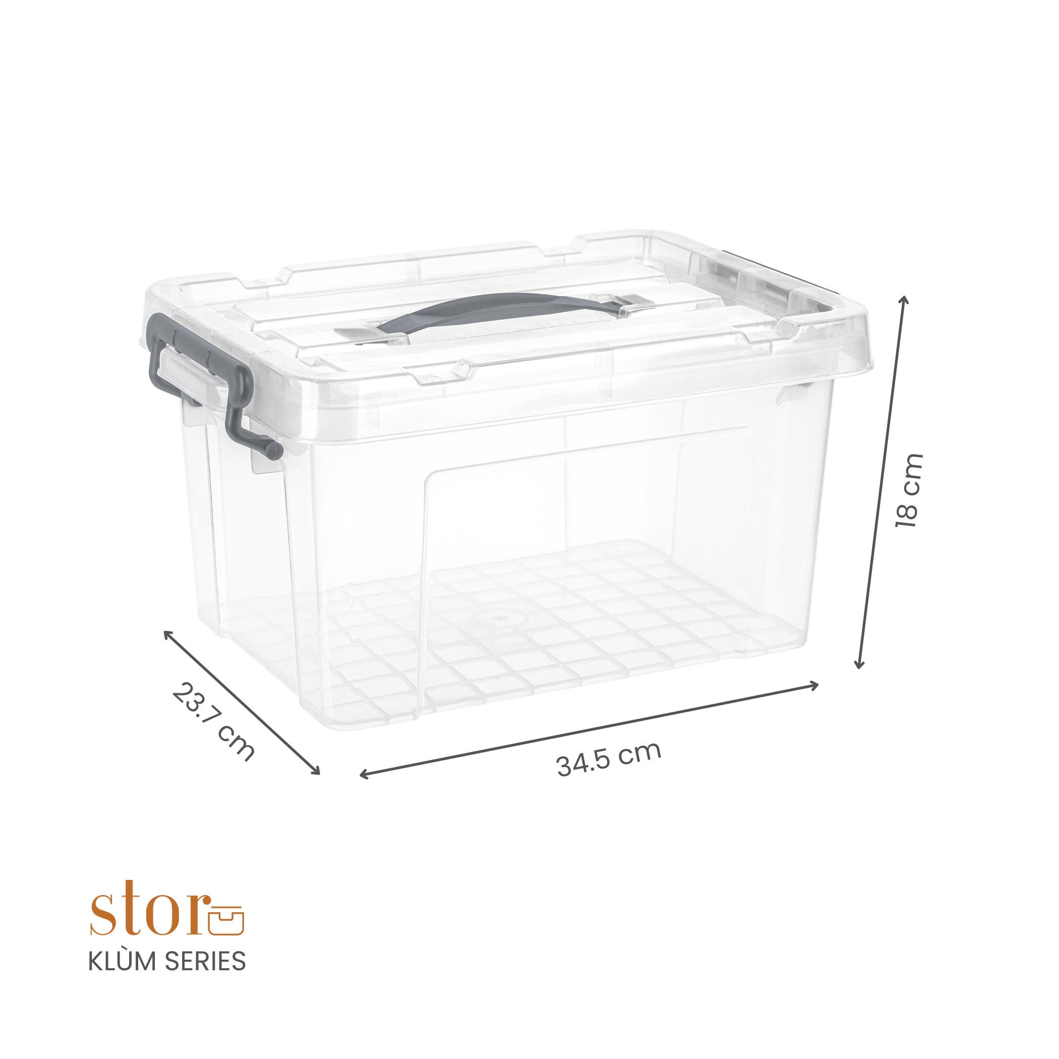 Stackable Storage Box with Lid- 8.5L
