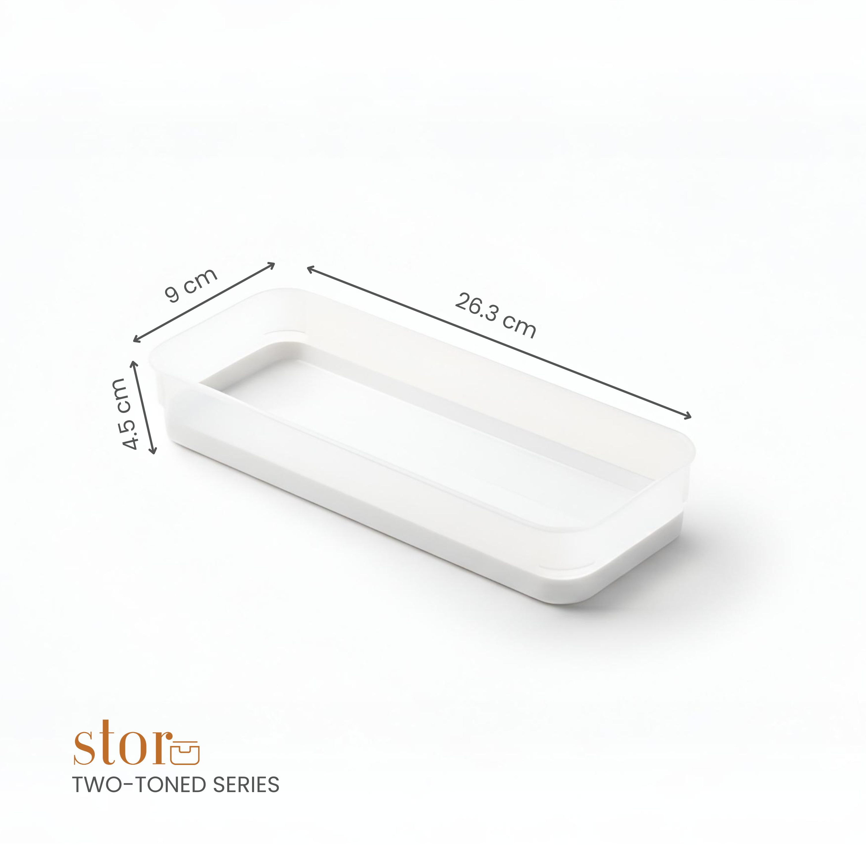 Modular Storage Organiser- Ecru White