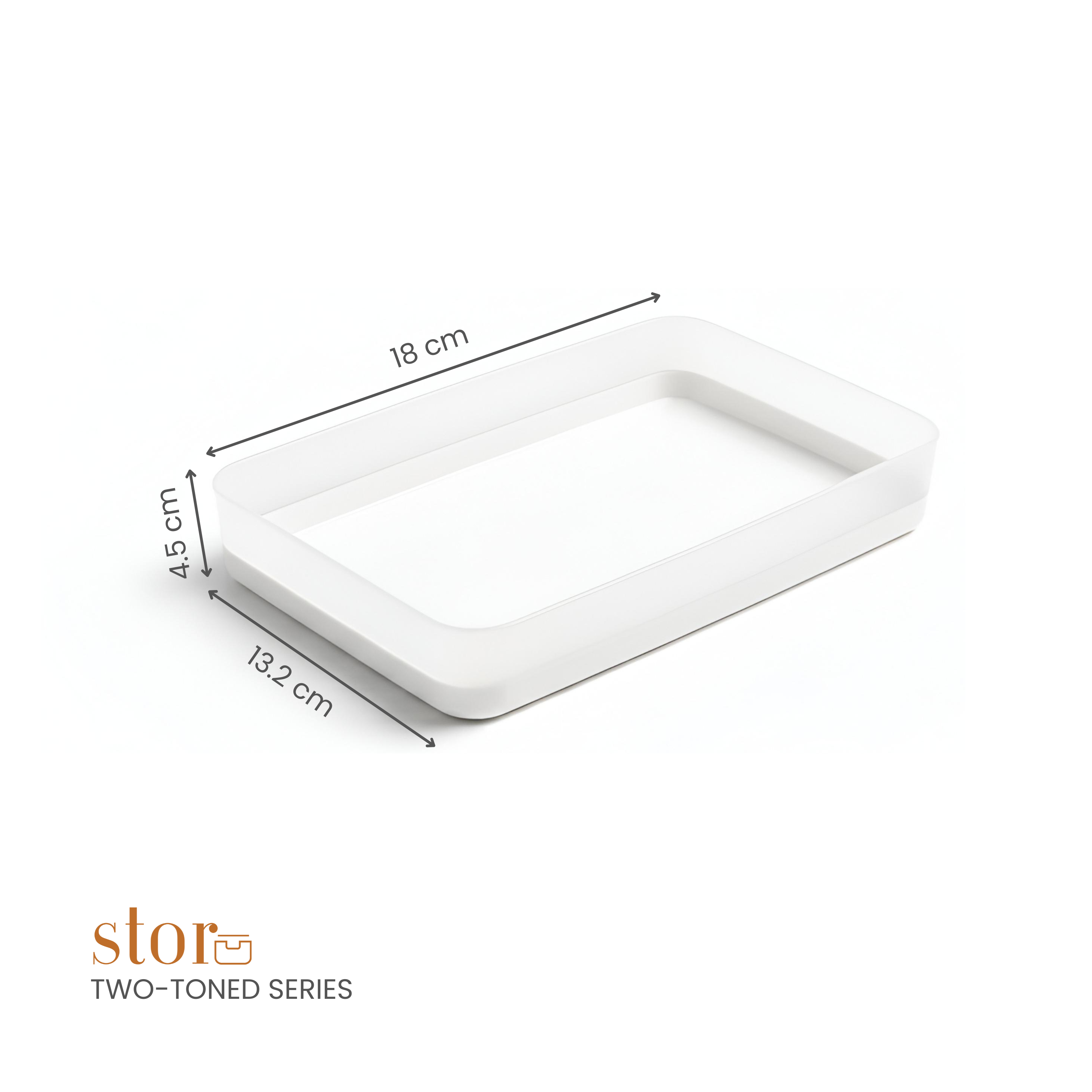 Modular Storage Organiser- Ecru White