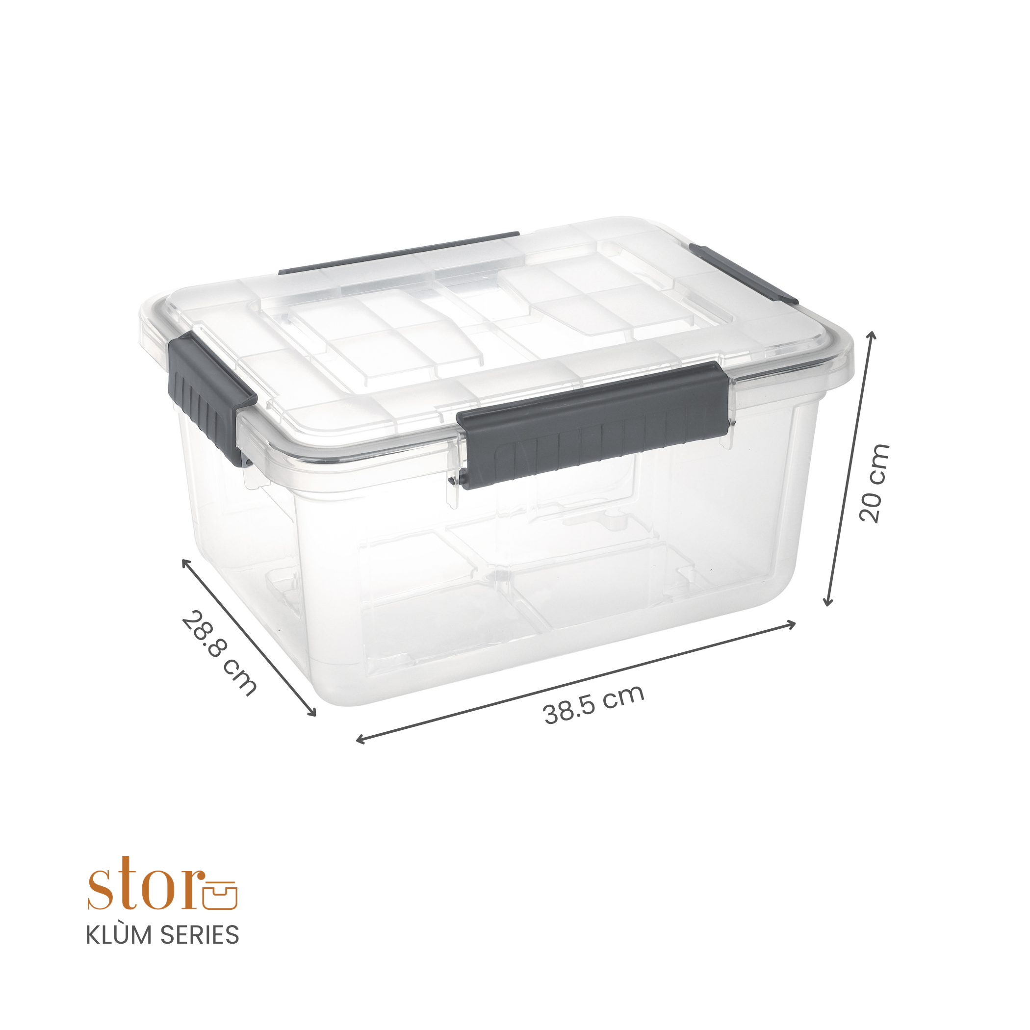 Stackable Storage Box with Lid- 15L