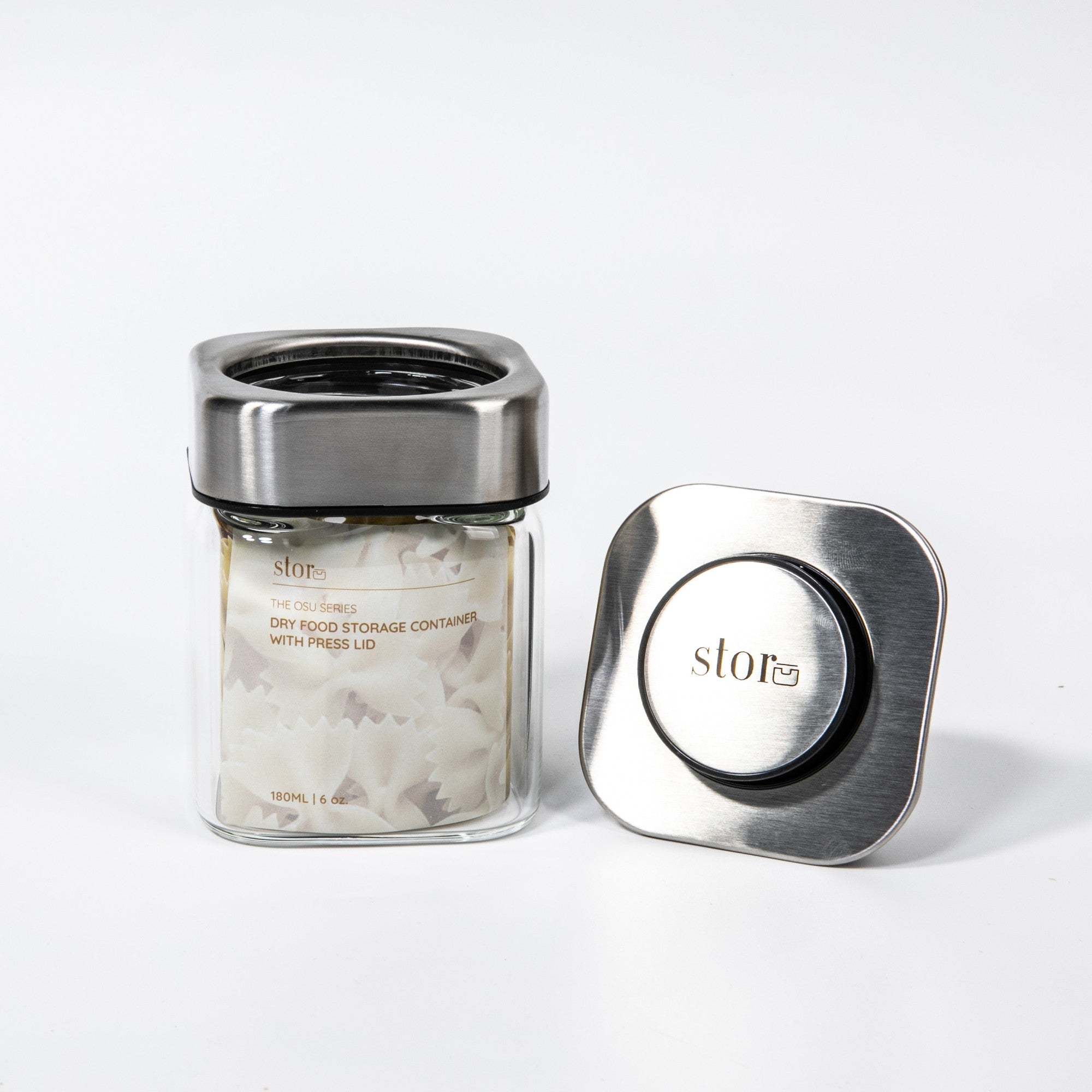 Glass Storage Container with Press Lid- 180ML