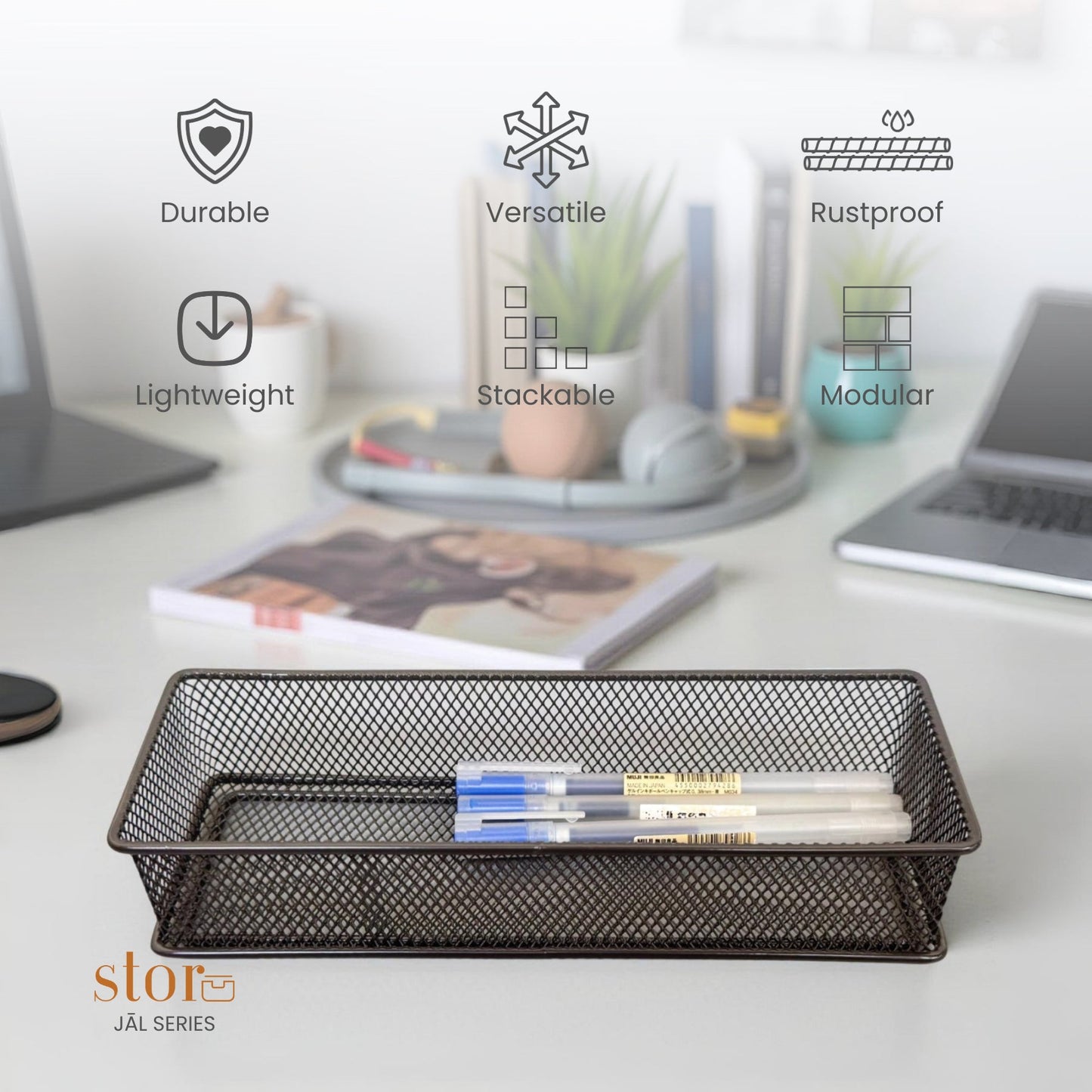Stackable Mesh Storage Organiser