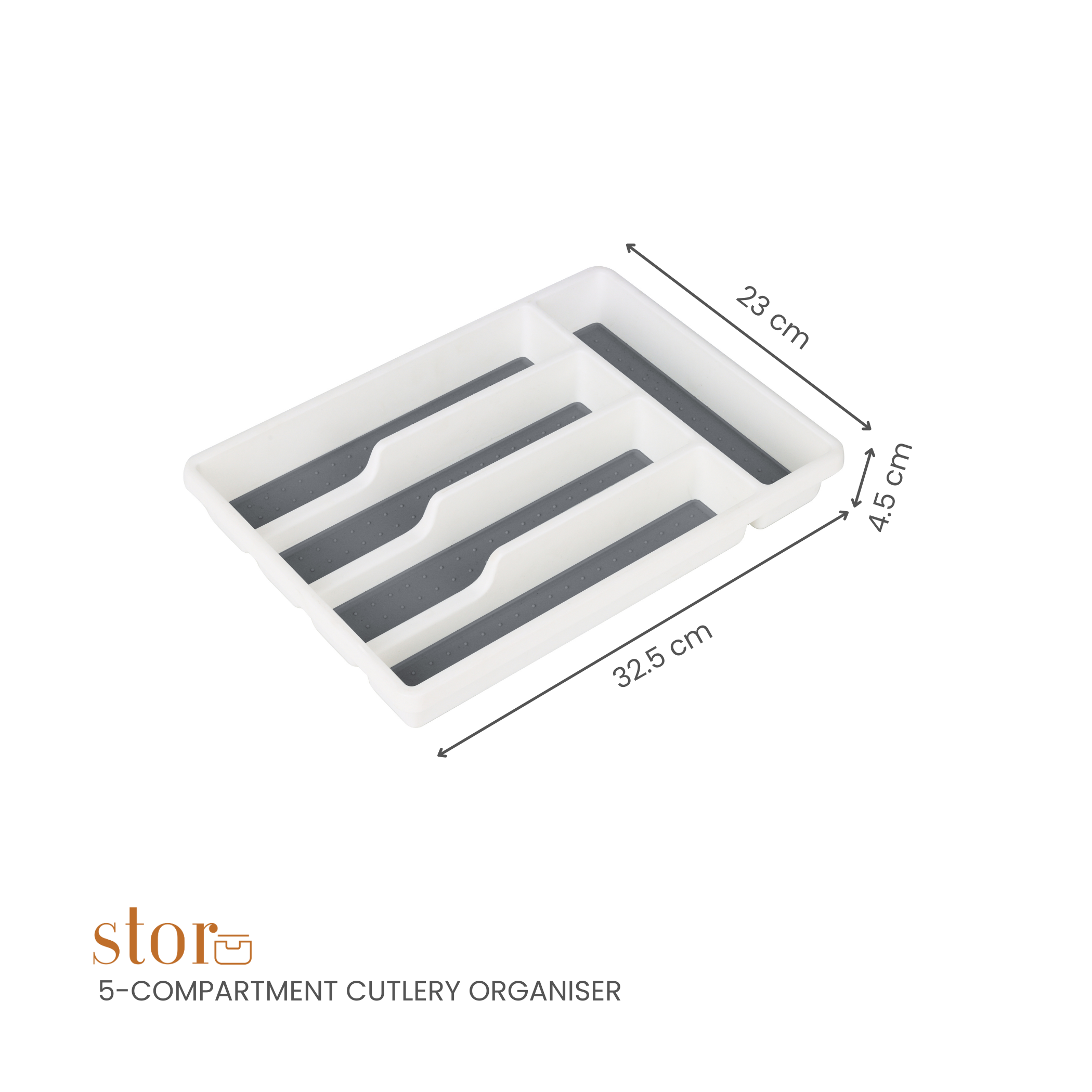5-Compartment Cutlery Organiser