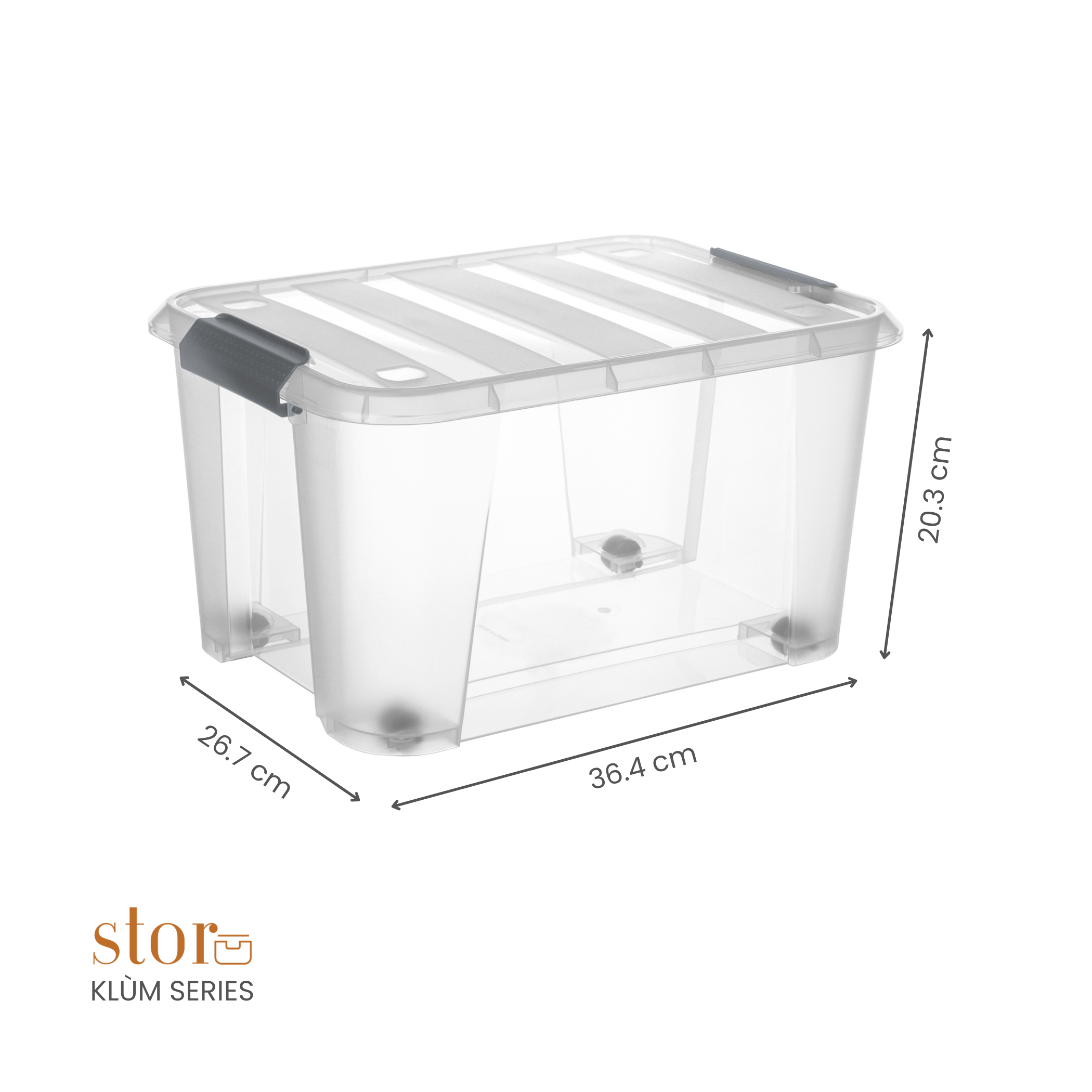 Stackable Storage Box with Lid- 15L
