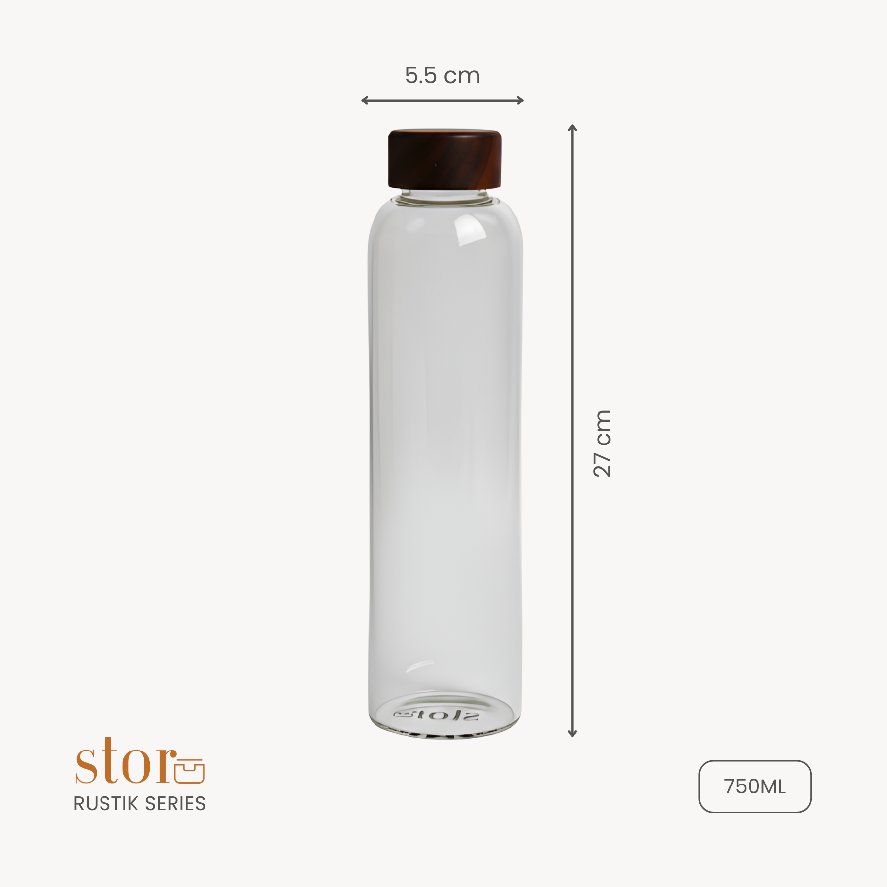 Borosilicate Glass Bottle 750ML