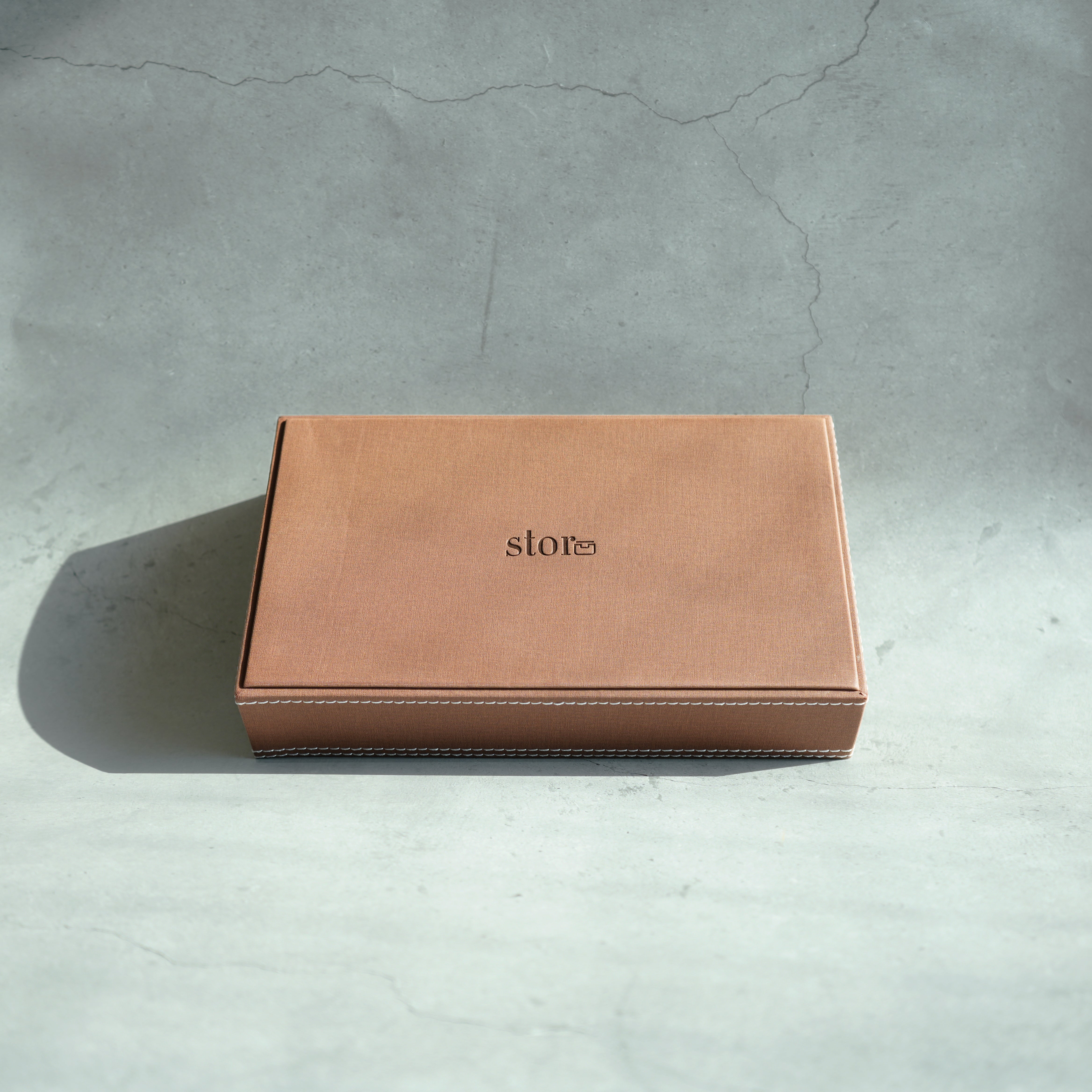 Umber Brown PU Leather Serving Tray - Small