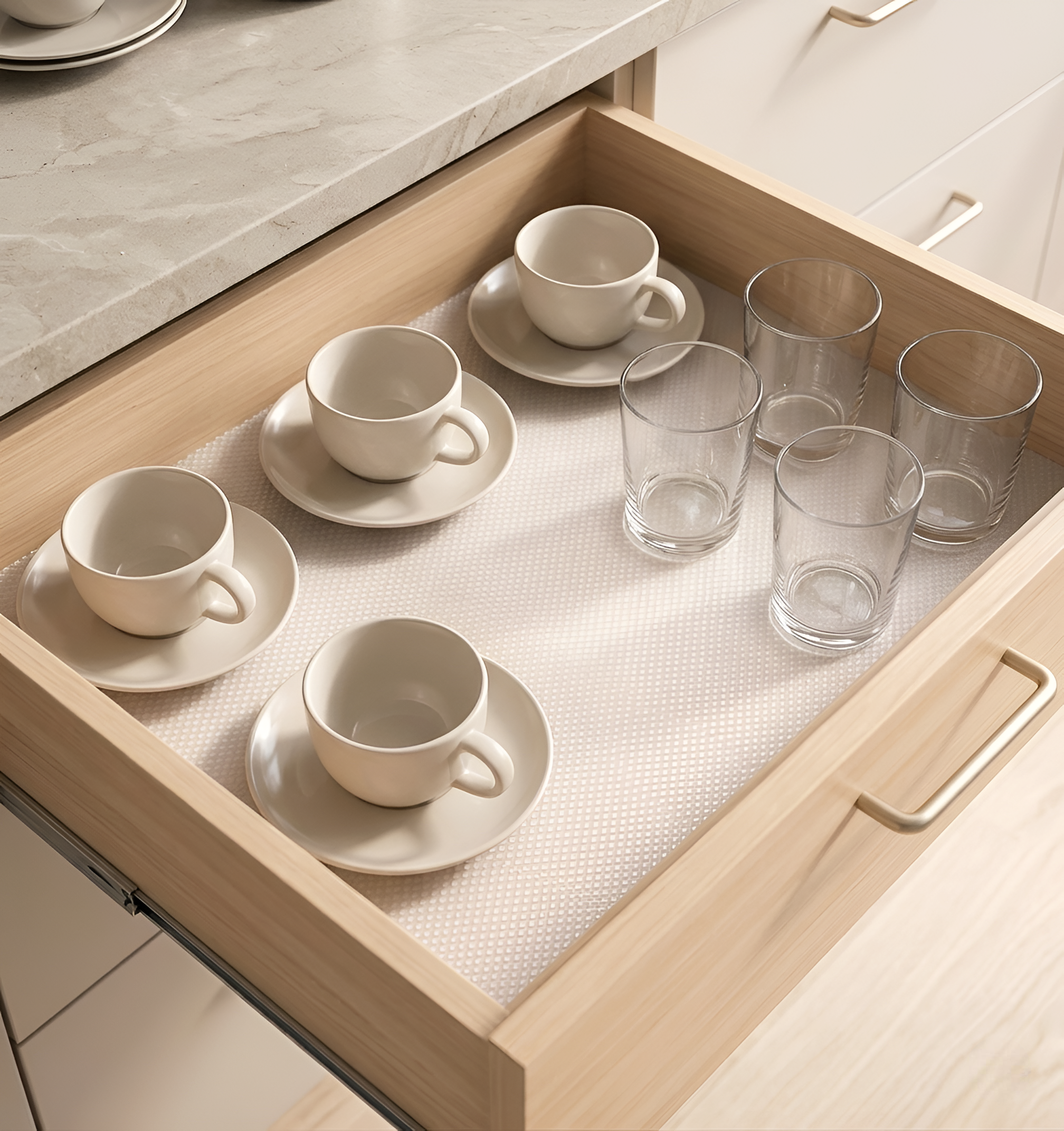 Dotted Anti-Slip Shelf Liner