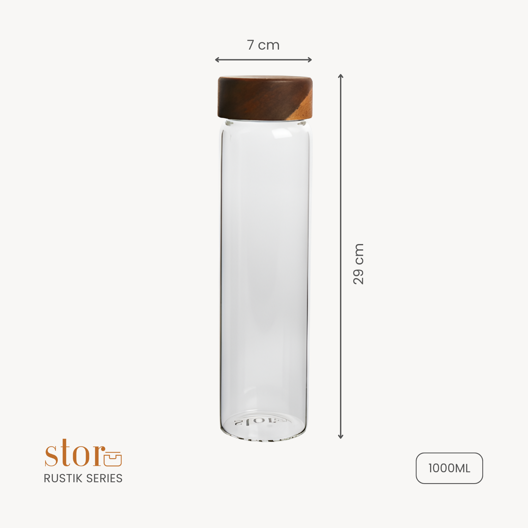 Borosilicate Glass Bottle 1000ML