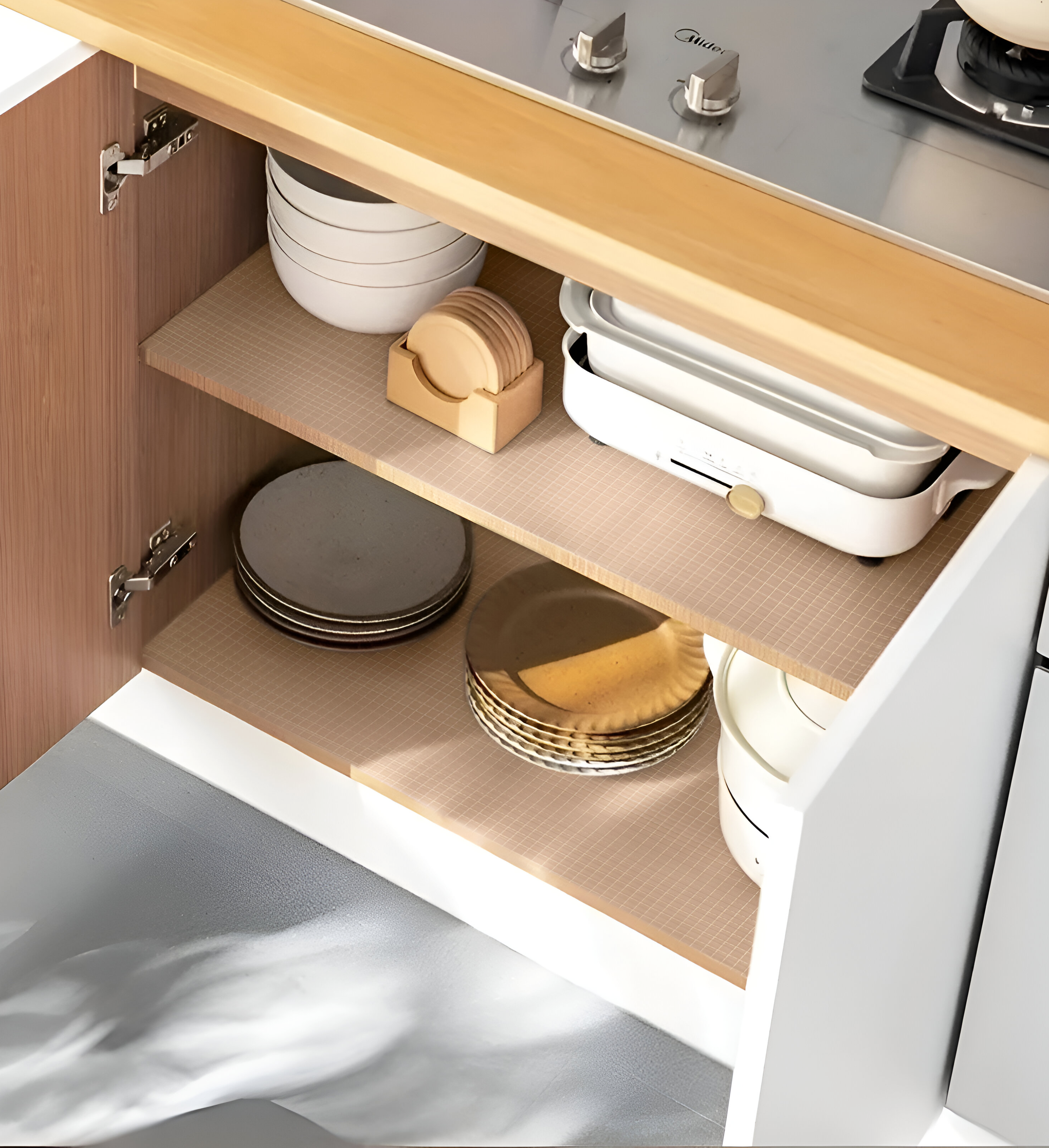 Ribbed Anti-Slip Shelf Liner