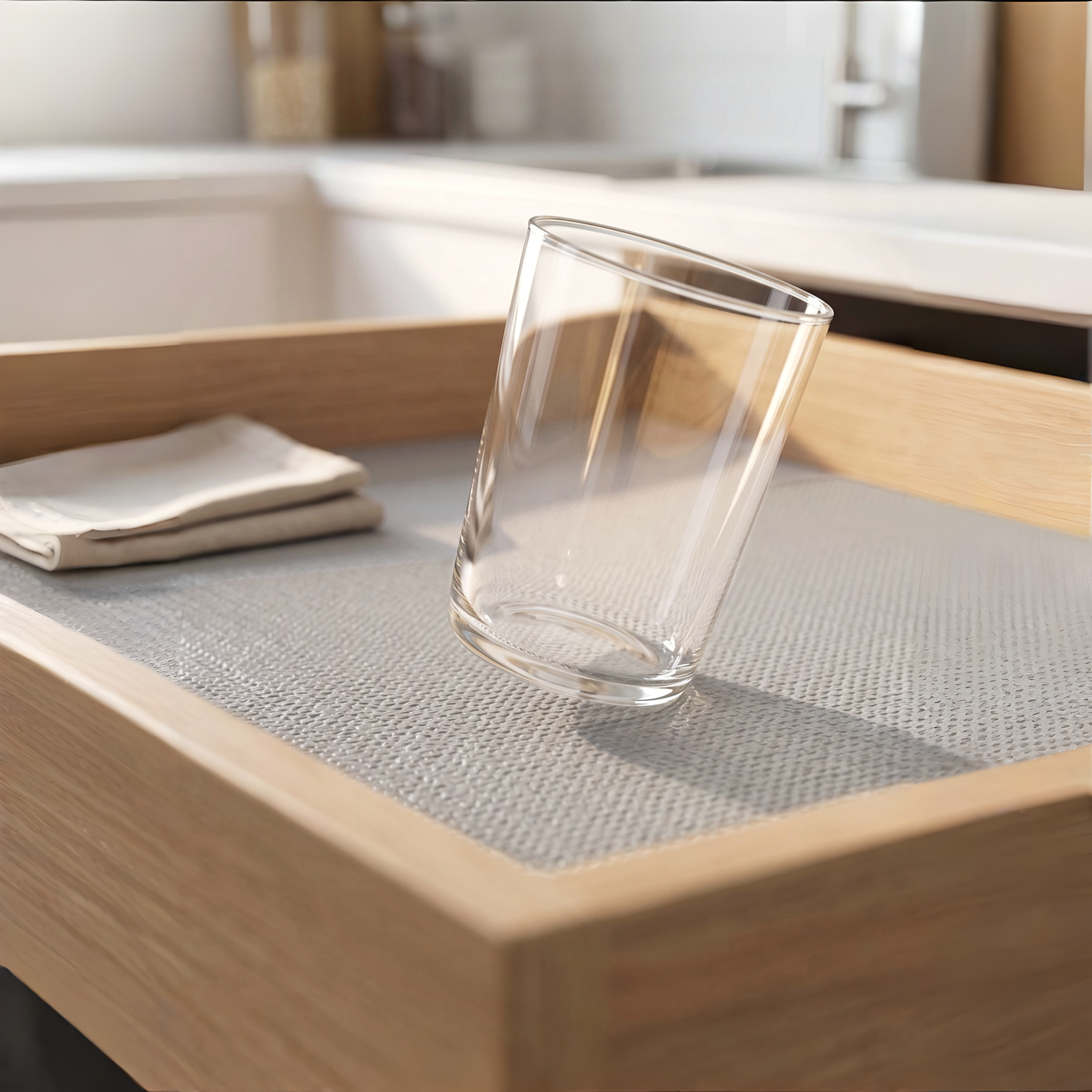PVC Anti-Slip Shelf Liner- Gray