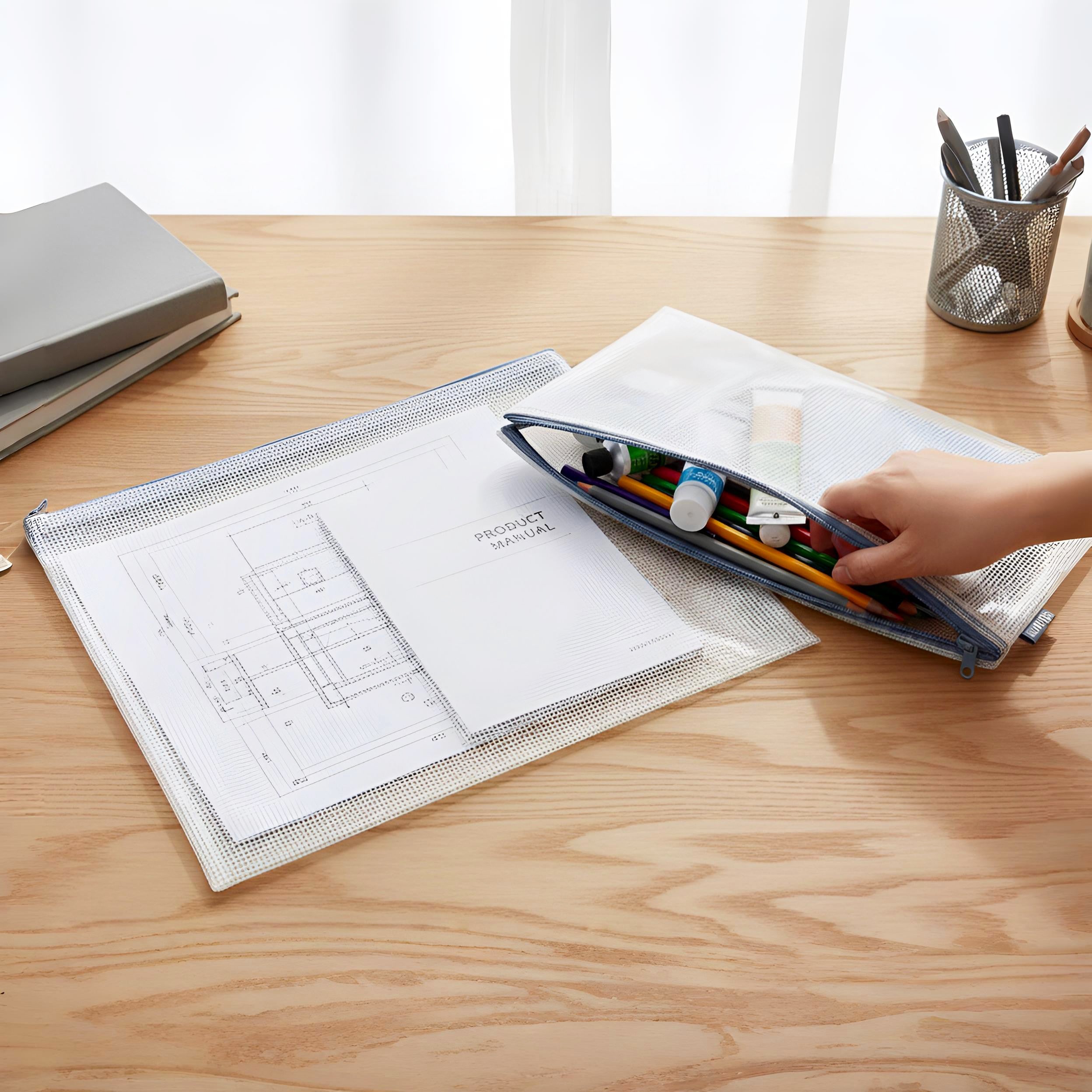 Casus Grande Pouch- Dusty Blue