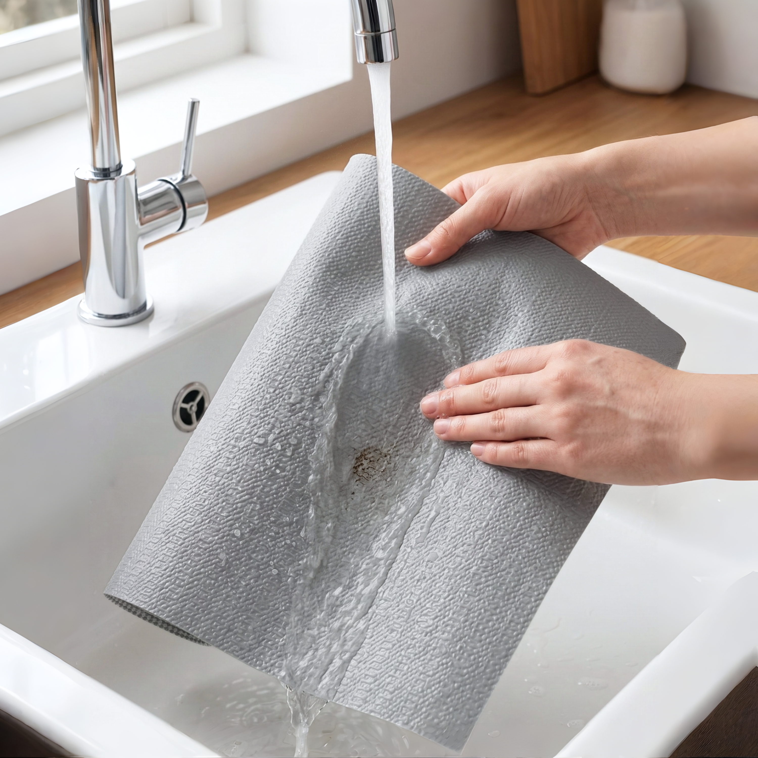PVC Anti-Slip Shelf Liner- Gray