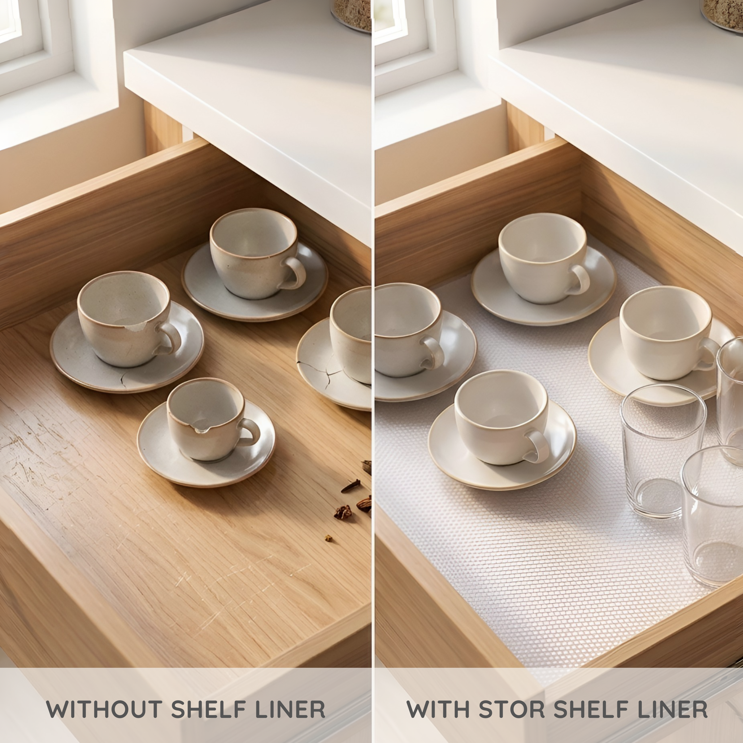 Dotted Anti-Slip Shelf Liner