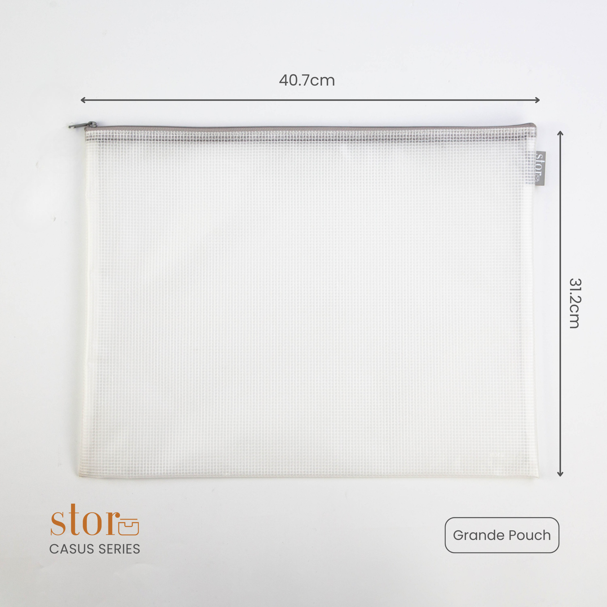 Casus Grande Pouch- Ash Gray