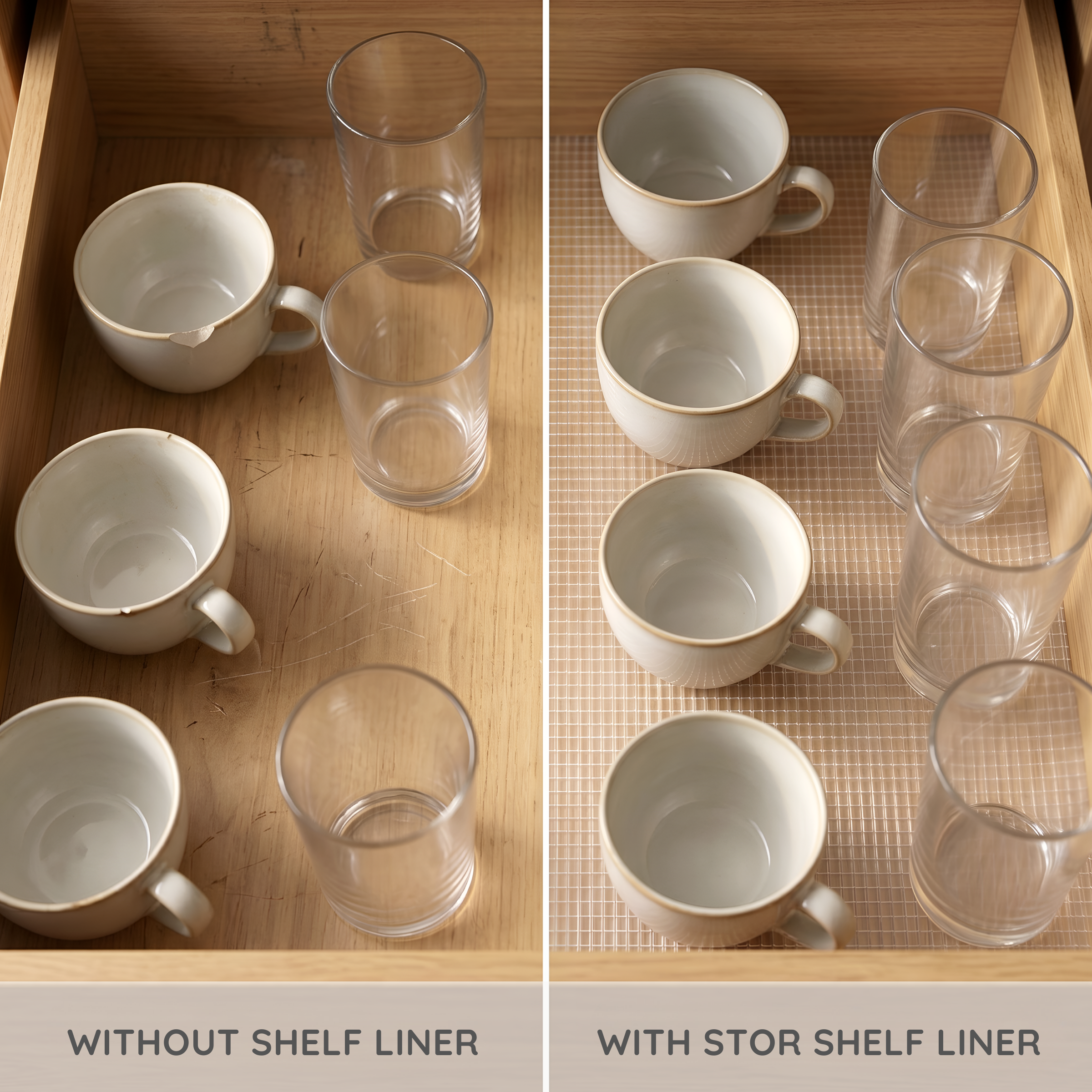 Ribbed Anti-Slip Shelf Liner